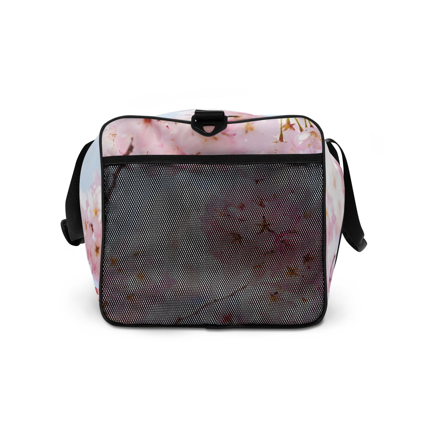 Cherry Blossom Print Work Out Duffle Bag - Flower Picture Carrier