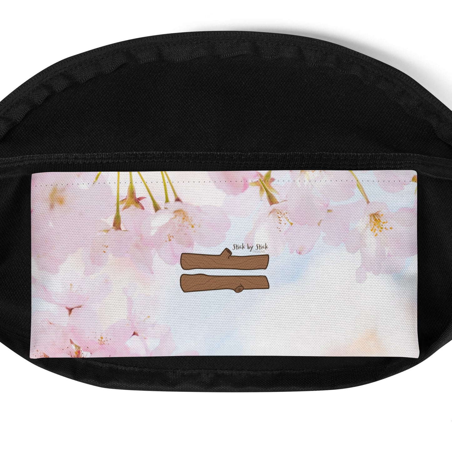 Cherry Blossom Print Fanny Pack - Flower Picture Carrier Bag