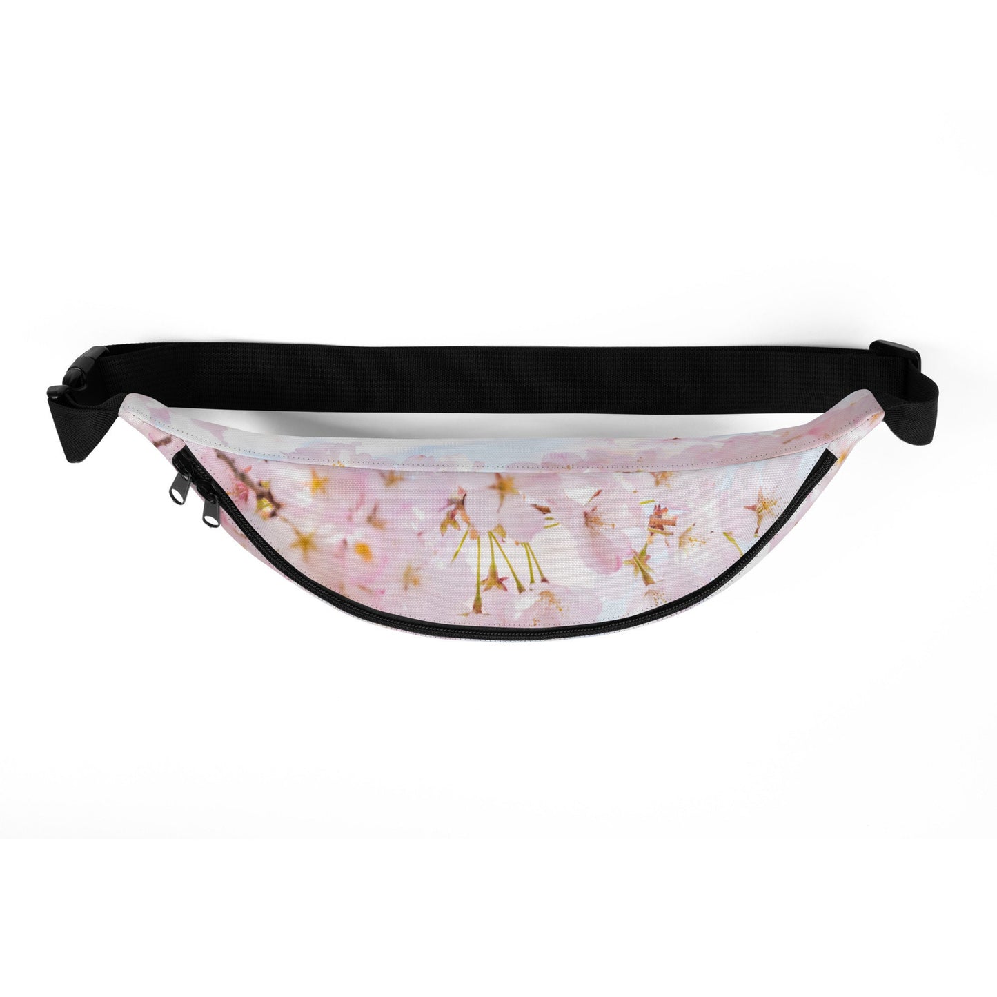 Cherry Blossom Print Fanny Pack - Flower Picture Carrier Bag