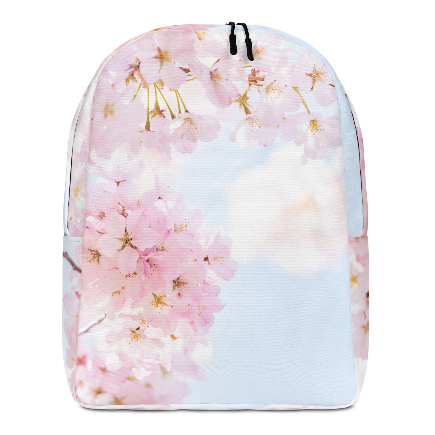 Cherry Blossom Print Minimalist Backpack - Floral Design Carrier Bag