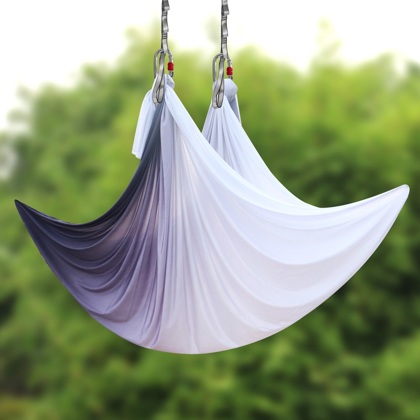 Black to White Gradient Aerial Hammock at Stick by Stick Designs